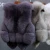 Import Customized leather fox fur vest women wholesale OEM fur jacket from China