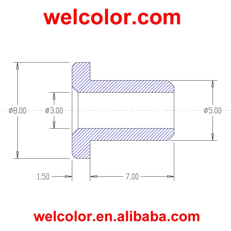 Customized Size Soft silicone rubber Hollow Sealing Pipe Plug Elbow Stopper Open hole OD 5mm 3/16&quot; 13/64 5 5.0 mm ID 3mm 1/8&quot; MM