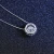 Import CZCITY Moissanite Pendant Necklace Flower Shaped 925 Sterling Silver Chain Jewelry Necklace White Gold Plated from China