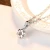 Import CZCITY Women Women Sister Necklace Wave 925 Silver Chain Pendant Fine Jewelry from China