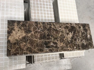 Dark Emperador Brown Marble Composite Ceramic Tile with A Grade Quality