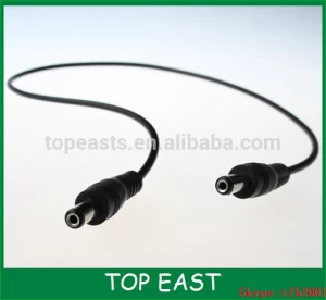 DC power cable 2.5mm 12v male to male dc cable for CCTV camera