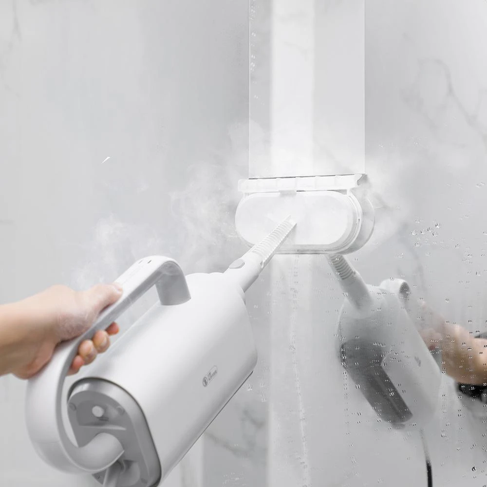 Deerma DEM-ZQ 600 Multi-function Steam Cleaner with 5 Brush Heads  Kitchen Cleaner Steam Glass Scraper Vacuum Cleaner
