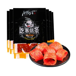 Delicious Chinese Feature Spicy Vegan Snack Fast Food Latiao in Bag 80g