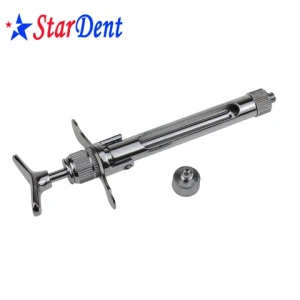 Dental Anesthesia Syringes Stainless Steel Rust Resistant Aspirating Injection Syringe Dental Instrument