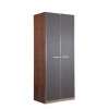 Design Double Door Storage Wardrobe Wood Top Grade Modern Style Fashion Wardrobe Bedroom With Drawers Household Use