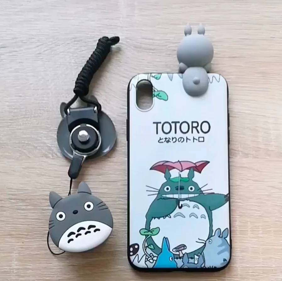 Designer phone case for iPhone Samsung Huawei anime cartoon totoro mobile Phone bags &amp; cases cover phone accessories
