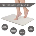Diatom Mud Floor Mat Hot Sales Non Slip Diatomite Bath Mat