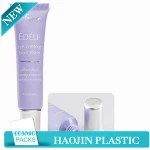 Different Color Empty Plastic Cosmetic Tube Cosmetic Packaging Plastic Tubes With Metal Screw Caps Stand Up Cap