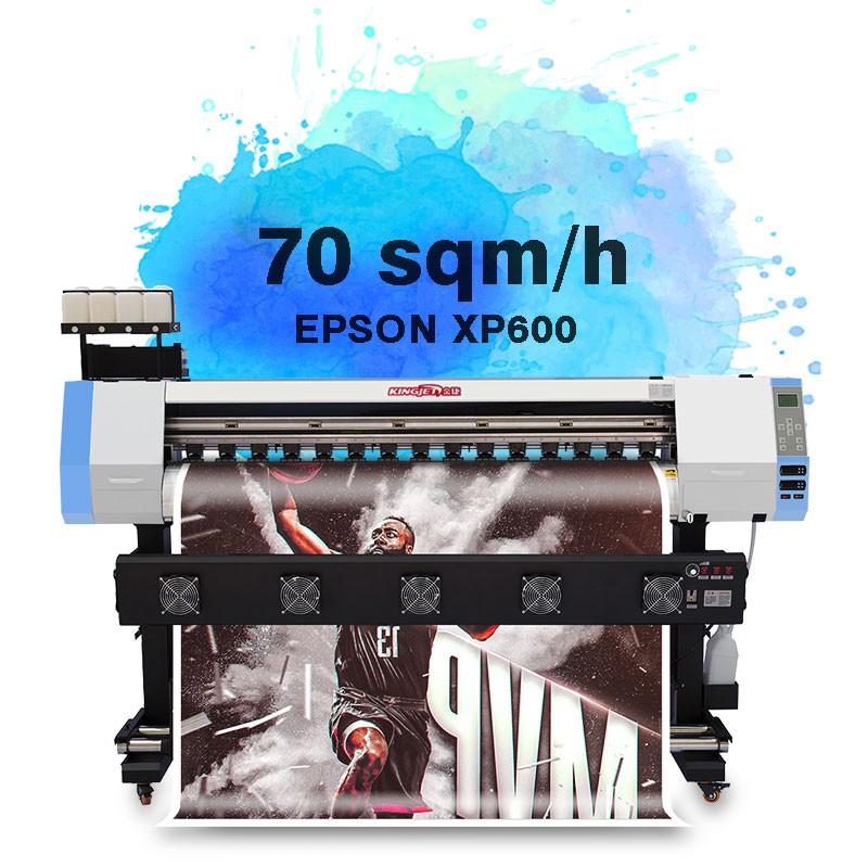 Digital vinyl banner printing machine KINGJET KJ-1802E Eco Solvent Printer for sale