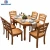 Import dining table set 6 chairs restaurant wooden furniture from China