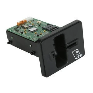 Dip card reader with smart bezel for gaming slot machine application