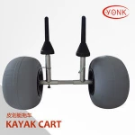 direct factory customized hot selling surfboard/kayak/canoe carrier trolley cart with balloon wheels