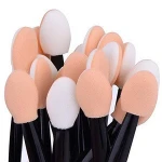 Disposable Dual Sided Eyeshadow Brush Sponge Tipped Oval Makeup Applicator