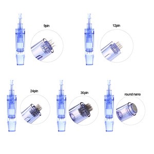 disposable sterilized micro nano needle 9 12 36 derma pen with replaceable needle cartridge microneedling tip