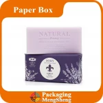 DIY handmade soap craft paper box made with matt lamination and partial UV coating