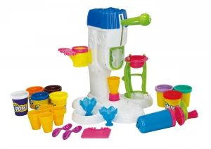 DIY Playdough Clay Dough Plasticine Ice Cream Machine Mould Play Kit DIY Toy Handmade Noodle Maker Kitchen Toy Kids Gift