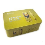 Dongguan Factory Tinplate Rectangular Shape Food Cans Packaging For Craft Gifts