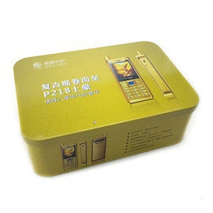 Dongguan Factory Tinplate Rectangular Shape Food Cans Packaging For Craft Gifts