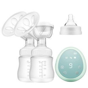 Double Breast Pump Electric Milk Pump with Massage Mode Rechargeable Battery Breast Pumps