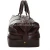 Import Double-deck Brown Leather Weekend Bag men leather travel bag from China