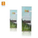 Double side roll up banner, metal display stand, aluminum roll up standee, Roll up Banner Stand