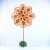 Import Double Six Eight Leaf Print Plastic Decoration Garden Toy Windmills For Kids from China