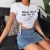 Import Drop Ship Women White Short Sleeve Side Drawstring Design Crop Top Blouses T Shirts from China