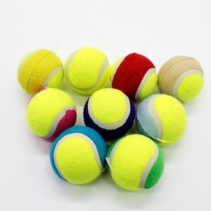 Durable Felt Fabric Leather Soft Pet Tennis Ball For Dog