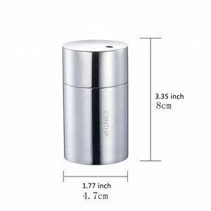 Durable Rustproof Portable Round Metal Stainless Steel Toothpick Tub Dispenser Bucket Box Container Holders