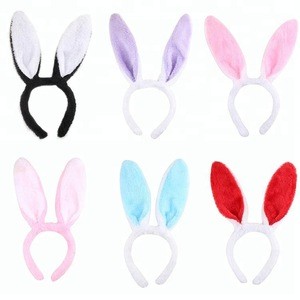 Easter Party Plush Fleece Bunny Rabbit Ear Hairband