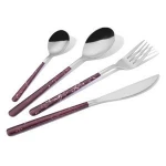 Eco wholesale16pcs stainless steel picnic cutlery flatware set in a case