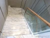 economic removable fire escape used cast iron metal marble 5 meter stairs design outdoor with cable railings