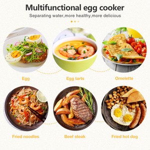 Egg Frying Pan Non Stick Multi Egg Frying Pan Electric Frying Breakfast Machine with Handle Safe Cooking Pan Set