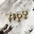 Import Eight-Pointed Star Dainty CZ Huggie Hoop Earrings for Women Cubic Zirconia Cross Pendant Earrings Charm Hoops from China