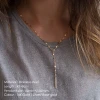 eManco Minimalist Women Accessories Luxury Long Pendent Chain Necklace Ladies Stainless Steel Necklace Jewelry