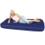 Import EN71 Customized OEM Durable Folding Flocked Inflatable Mattress Single Air Sleeping Bed With 24 Holes from China