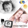 ENSTER Baby Monitor with 3.5" LCD Screen Digital Camera Infrared Night Vision Two-Way Talk Back Lullabies Long Range