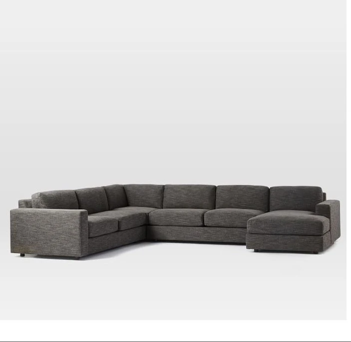 Euro Wooden Frame Design Removable Back rope modern living room furniture Upholstery fabric recliner sofa set designs