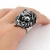 Import Exaggerated Domineering Stainless Steel Gold Silver Black Lion of Judah Lion Head Hiphop Finger Ring Men from China