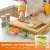 Import Extra large Custom wooden Chopping Block Bamboo Cutting Board With Containers 4 Plastic Trays Draws from China