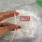 Face Mask 4mm Flat Earloop Wihte and Black Polyester+Spandex Round Band Elastic Earloop Mask Material