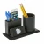 Import Factory custom design leather pen holder with clock from China