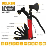Factory Direct Outdoor Tool Multi-function Hammer Camping Safety Multi-purpose Tool 17 in 1 Tool Folding Knife Pliers