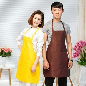 factory direct wholesale Custom Logo printing Polyester salon work Chef Cooking Kitchen Apron