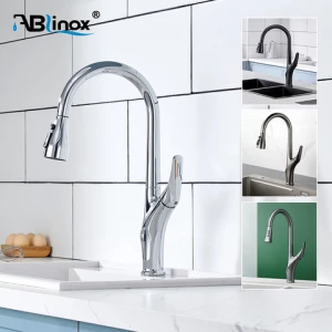 Factory hot selling Kitchen sink faucet 360 degrees kitchen faucet   304 stainless steel Kitchen Flexible Faucet