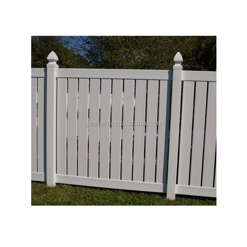 Factory Light Grey Price Easily Assembled Safety Swimming Pool PVC Fence