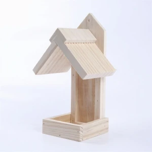 Factory Mini Solid Screech Nest Box Handmade Outdoor Large Decorative Pigeons Bird Houses Decor Wooden
