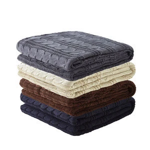 Factory OEM chinese supplier knitting blanket cheap weighted blanket