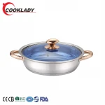 Factory Supplier Restaurant Food Grade Non Stick Stainless Steel Cooking Pot Soup Pot